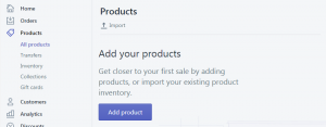 Shopify Brooklyn Products Navigation